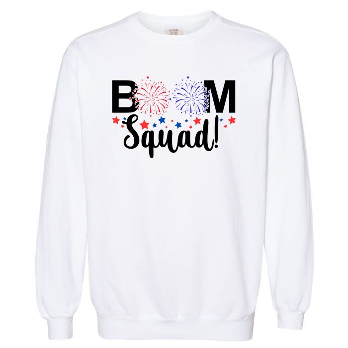 Boom Squad 4th Of July Garment-Dyed Sweatshirt