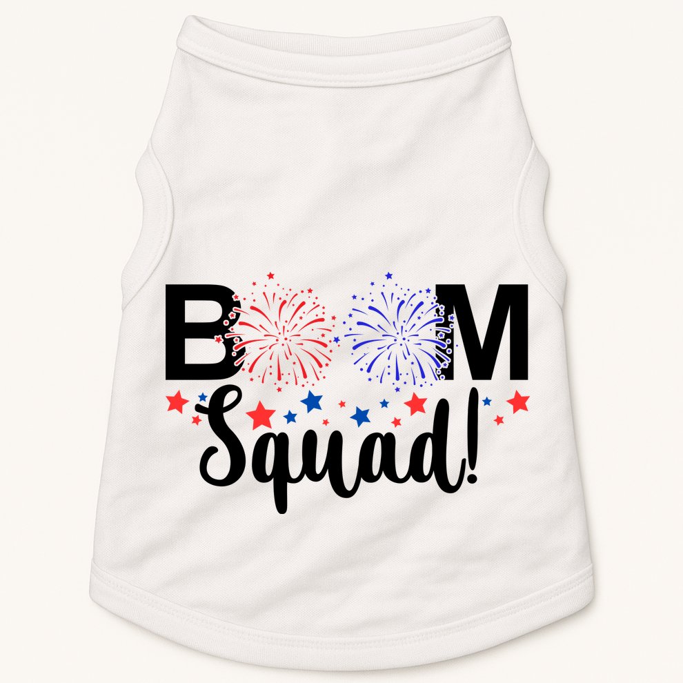 Boom Squad 4th Of July Doggie Tank