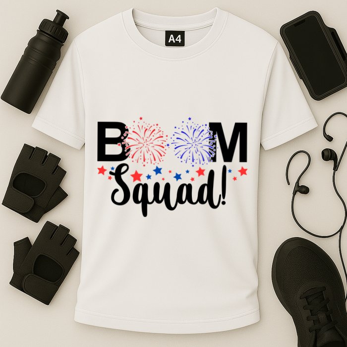 Boom Squad 4th Of July Cooling Performance Crew T-Shirt