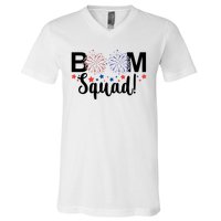 Boom Squad 4th Of July V-Neck T-Shirt