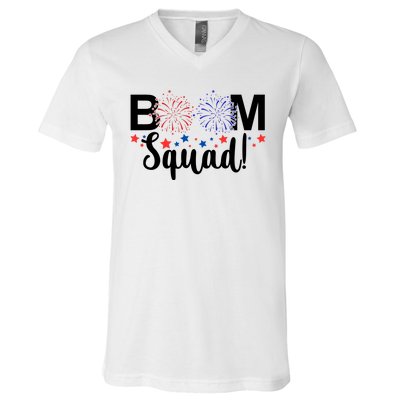 Boom Squad 4th Of July V-Neck T-Shirt