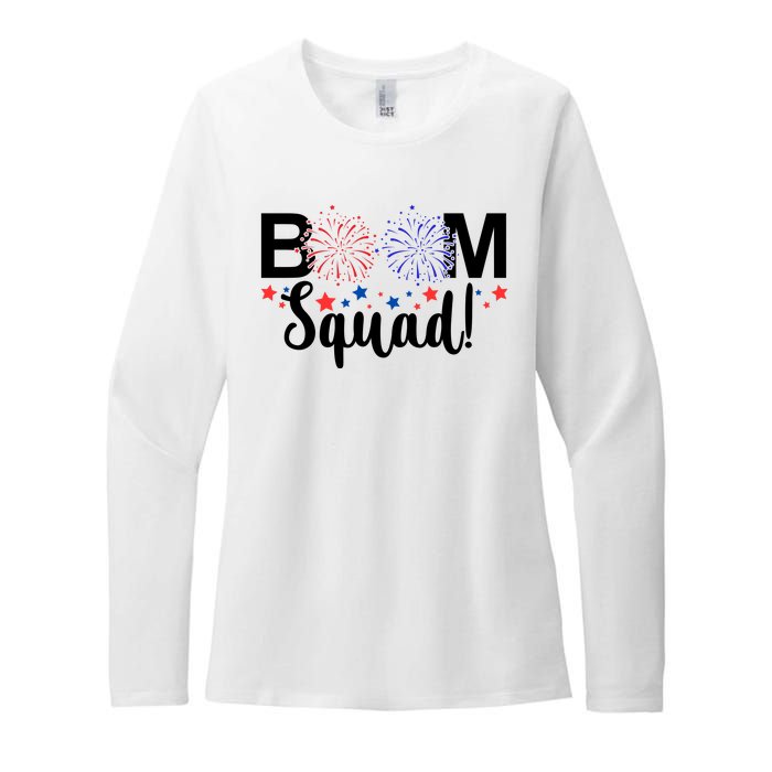 Boom Squad 4th Of July Womens CVC Long Sleeve Shirt