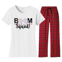 Boom Squad 4th Of July Women's Flannel Pajama Set