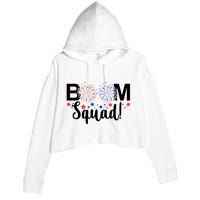 Boom Squad 4th Of July Crop Fleece Hoodie