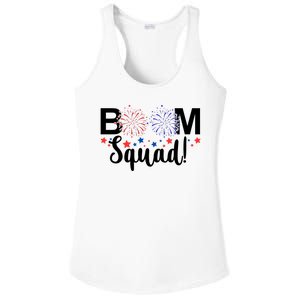 Boom Squad 4th Of July Ladies PosiCharge Competitor Racerback Tank