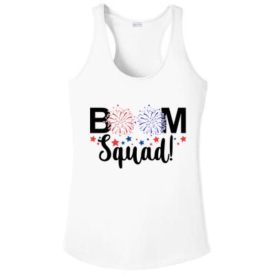 Boom Squad 4th Of July Ladies PosiCharge Competitor Racerback Tank