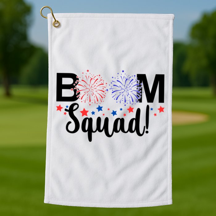 Boom Squad 4th Of July Golf Towel