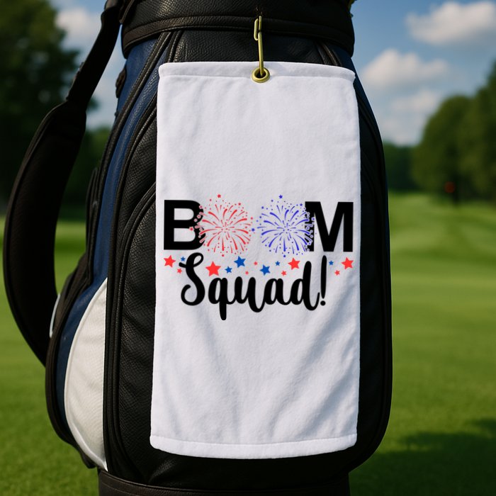 Boom Squad 4th Of July Golf Towel