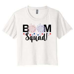 Boom Squad 4th Of July Women's Crop Top Tee