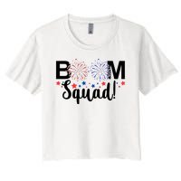 Boom Squad 4th Of July Women's Crop Top Tee