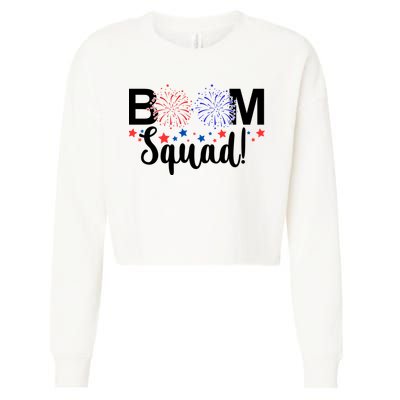 Boom Squad 4th Of July Cropped Pullover Crew