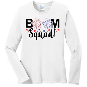 Boom Squad 4th Of July Ladies Long Sleeve Shirt