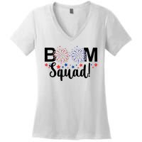 Boom Squad 4th Of July Women's V-Neck T-Shirt