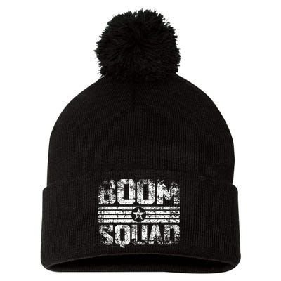 Boom Squad 4th Of July Firework Pom Pom 12in Knit Beanie