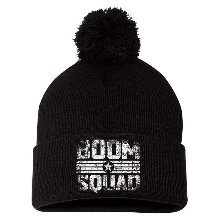Boom Squad 4th Of July Firework Pom Pom 12in Knit Beanie