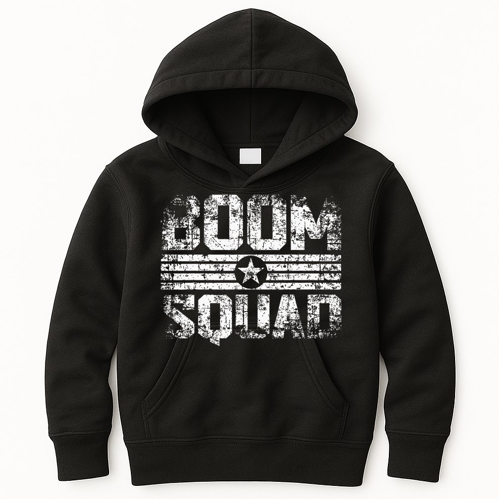 Boom Squad 4th Of July Firework Kids Hoodie