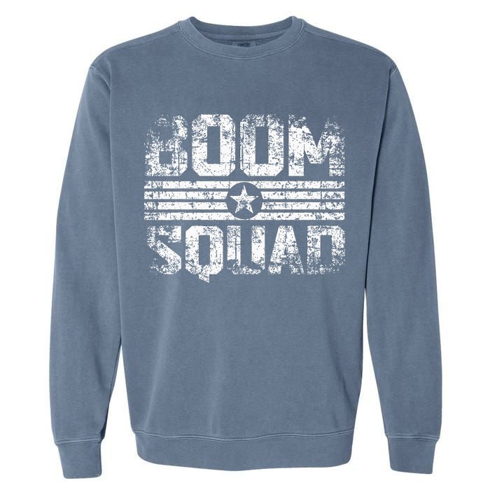 Boom Squad 4th Of July Firework Garment-Dyed Sweatshirt