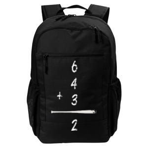 Baseball Saying 6+4+3=2 Double Play Baseball Player Daily Commute Backpack