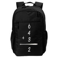 Baseball Saying 6+4+3=2 Double Play Baseball Player Daily Commute Backpack