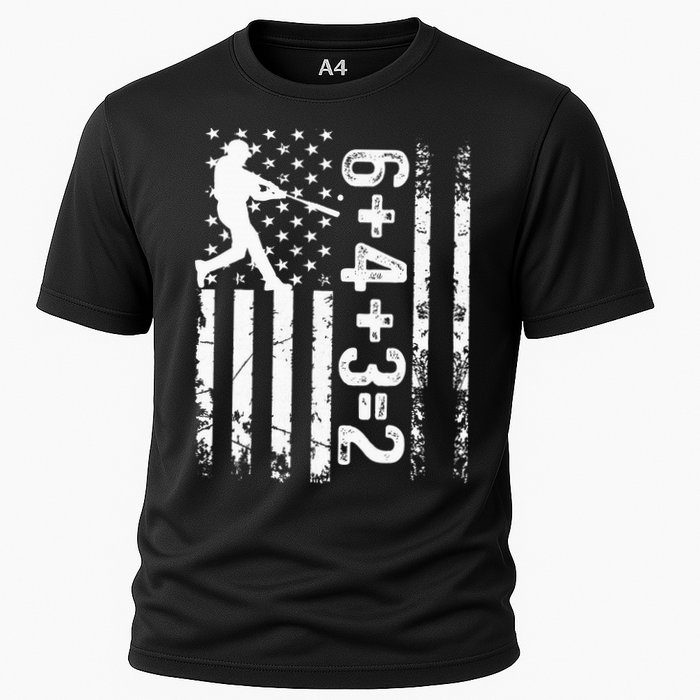 Baseball Saying 6+4+3=2 Double Play Baseball Player Cooling Performance Crew T-Shirt