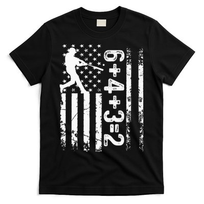 Baseball Saying 6+4+3=2 Double Play Baseball Player T-Shirt