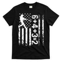 Baseball Saying 6+4+3=2 Double Play Baseball Player T-Shirt