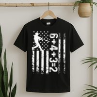 Baseball Saying 6+4+3=2 Double Play Baseball Player T-Shirt