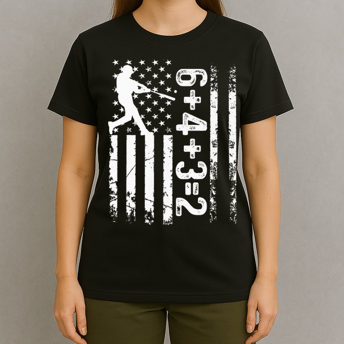 Baseball Saying 6+4+3=2 Double Play Baseball Player T-Shirt