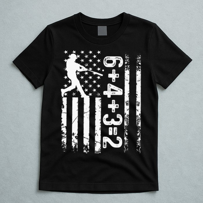 Baseball Saying 6+4+3=2 Double Play Baseball Player T-Shirt