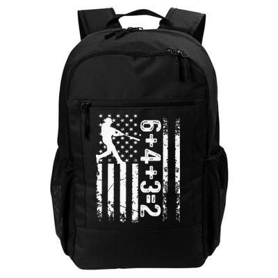 Baseball Saying 6+4+3=2 Double Play Baseball Player Backpack