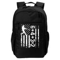 Baseball Saying 6+4+3=2 Double Play Baseball Player Backpack