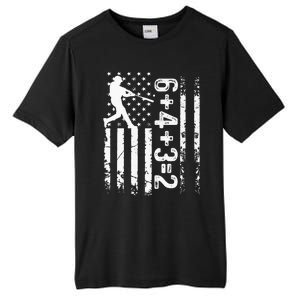 Baseball Saying 6+4+3=2 Double Play Baseball Player Tall Fusion ChromaSoft Performance T-Shirt