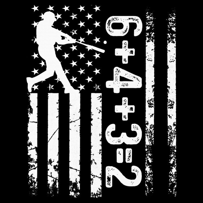 Baseball Saying 6+4+3=2 Double Play Baseball Player 16 in Basic Backpack