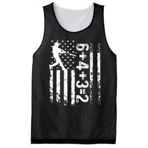 Baseball Saying 6+4+3=2 Double Play Baseball Player Mesh Reversible Basketball Jersey Tank