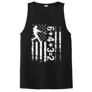 Baseball Saying 6+4+3=2 Double Play Baseball Player PosiCharge Competitor Tank