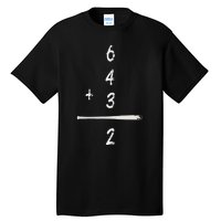 Baseball Saying 6+4+3=2 Double Play Baseball Tall T-Shirt