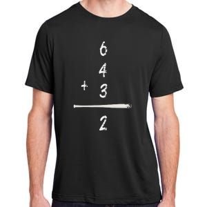 Baseball Saying 6+4+3=2 Double Play Baseball Adult ChromaSoft Performance T-Shirt