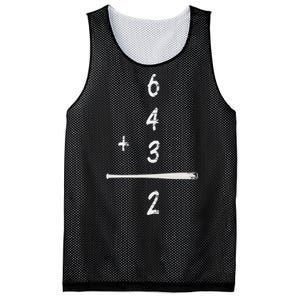 Baseball Saying 6+4+3=2 Double Play Baseball Mesh Reversible Basketball Jersey Tank