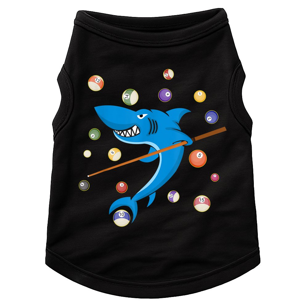 Billiard Shark 8 Ball Player Pool Table Cue Stick Snooker Doggie Tank