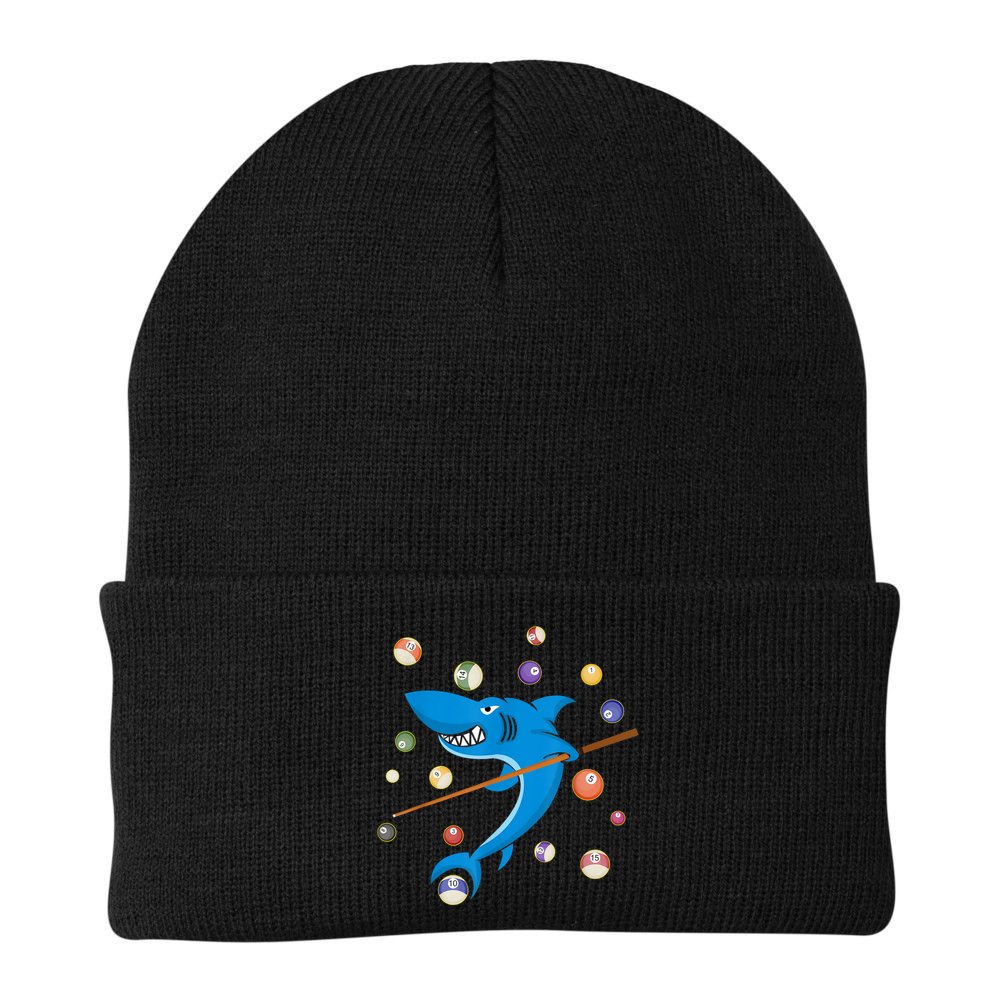 Billiard Shark 8 Ball Player Pool Table Cue Stick Snooker Beanie
