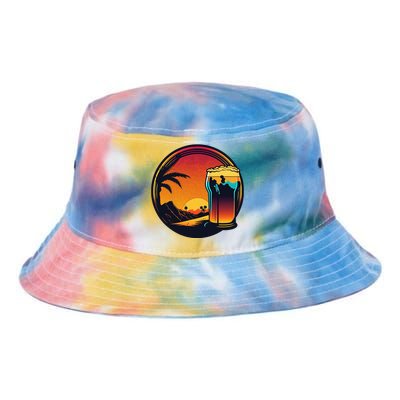 Beer Synthwave 80s Retrowave Aesthetic Tie Dye Newport Bucket Hat