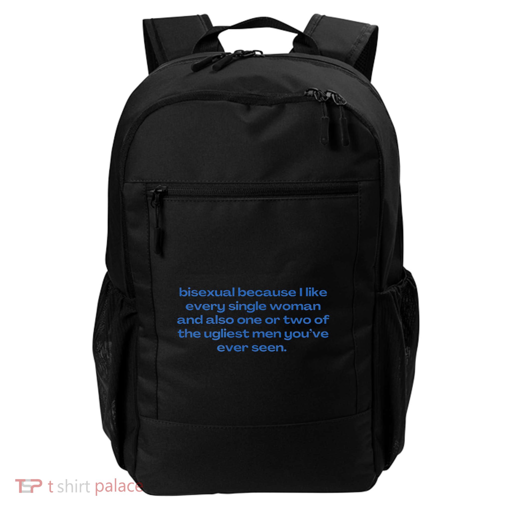 Bisexual Slogan 90s Style Lgbt Backpack
