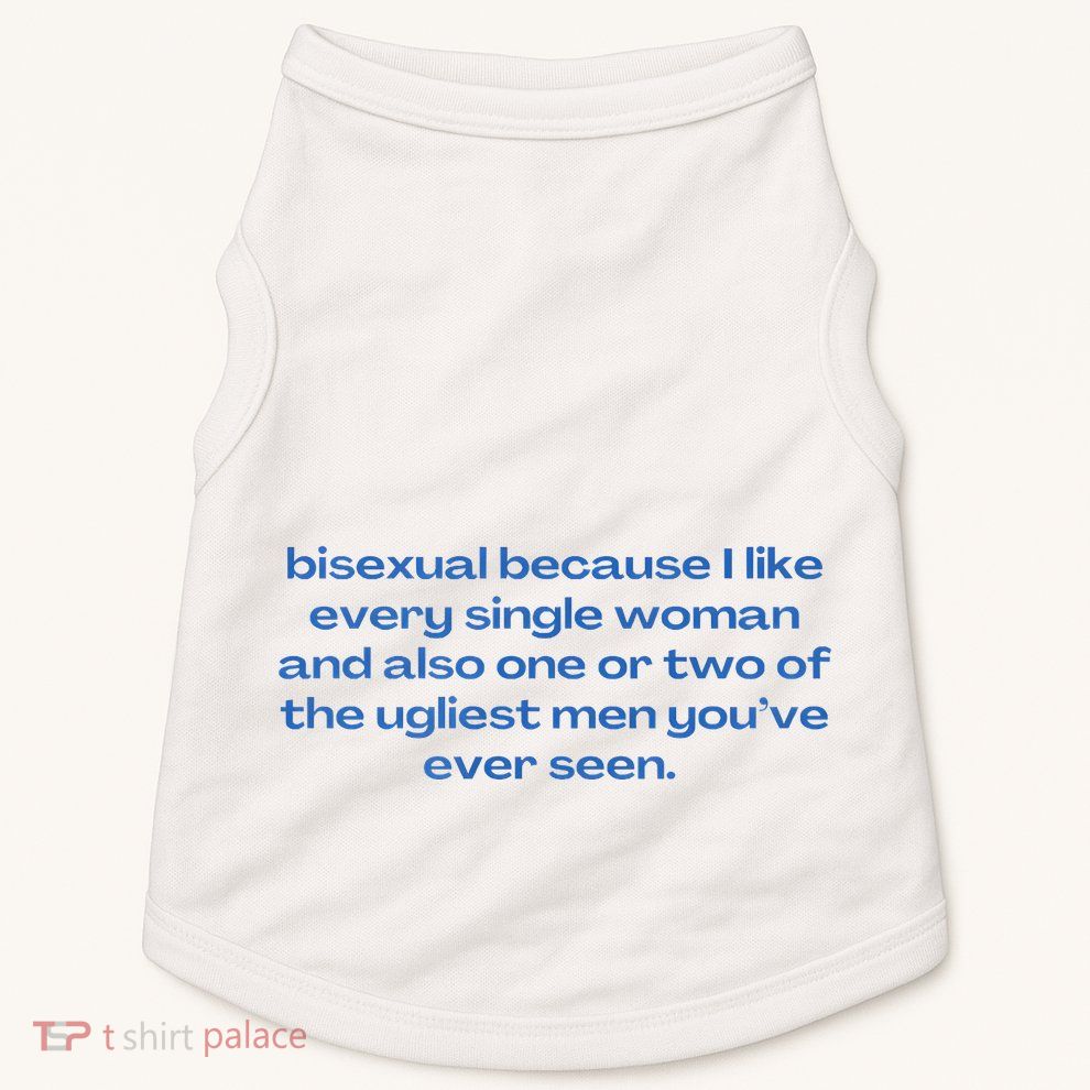 Bisexual Slogan 90s Style Lgbt Doggie Tank