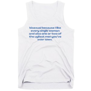 Bisexual Slogan 90s Style Lgbt Tank Top