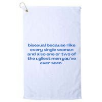 Bisexual Slogan 90s Style Lgbt Golf Towel