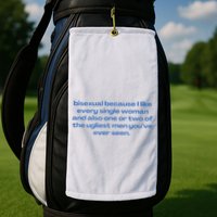 Bisexual Slogan 90s Style Lgbt Golf Towel