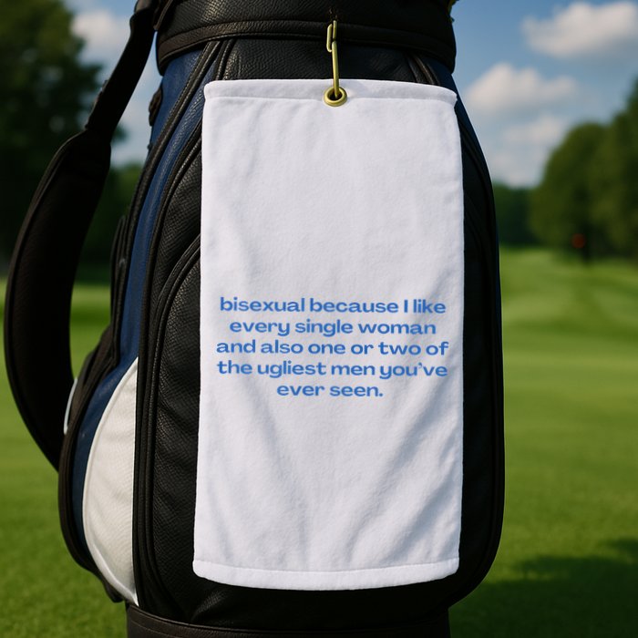 Bisexual Slogan 90s Style Lgbt Golf Towel