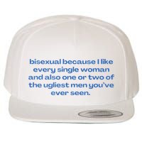 Bisexual Slogan 90s Style Lgbt Wool Snapback Cap