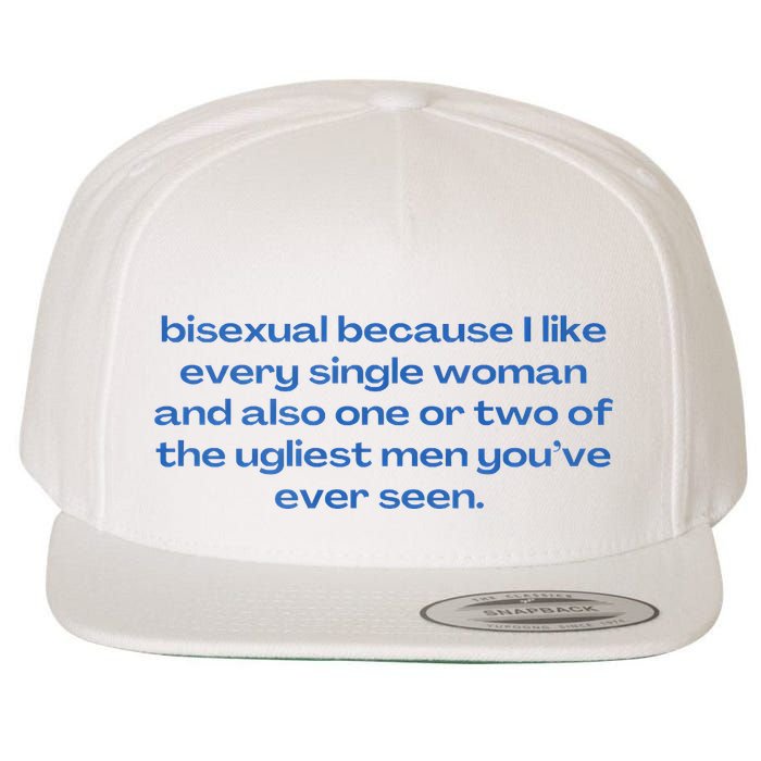 Bisexual Slogan 90s Style Lgbt Wool Snapback Cap