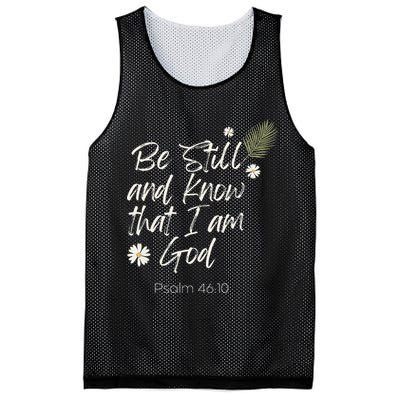 Be Still and Know That I Am God Psalm 46 10 Mesh Reversible Basketball Jersey Tank